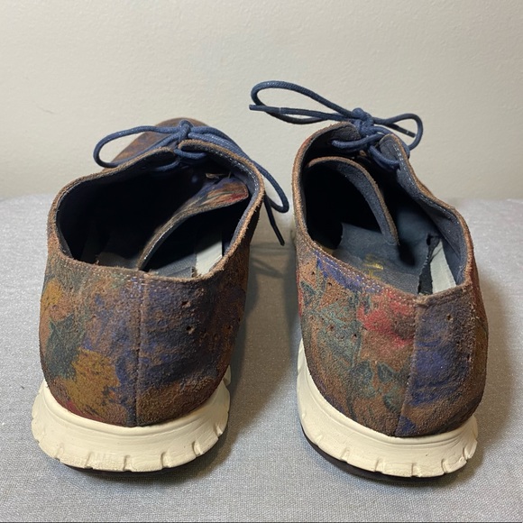 Rare Cole Haan ZeroGrand Printed Wingtip Shoes - Picture 3 of 9